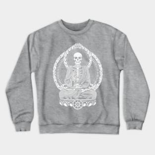 Starving Buddha - White Halftone Crewneck Sweatshirt